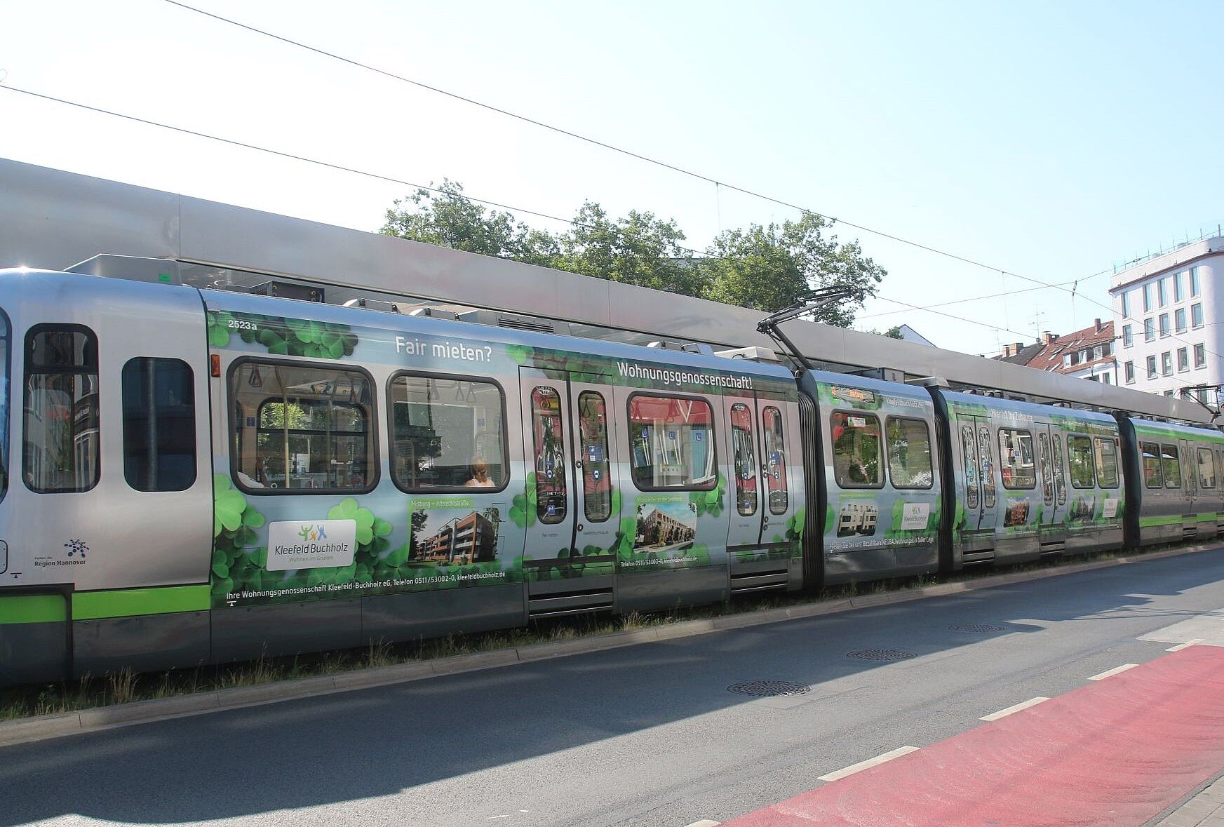 Straßenbahn der Wohnungsgenossenschaft Kleefeld-Buchholz eG