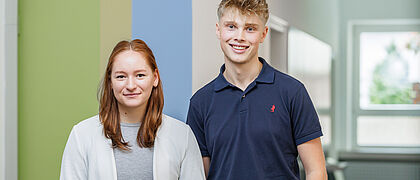 Azubis Frau Troppann und Herr Paas