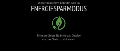 Digitales Brett - Energieeinsparung
