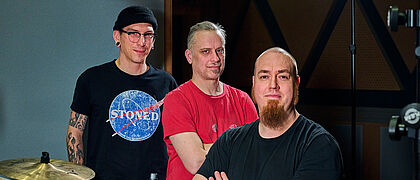 Die Band Monomaster im Tonstudio Tessmar