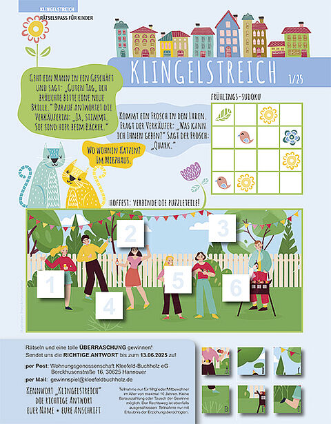 Kinderrätsel Klingelstreich