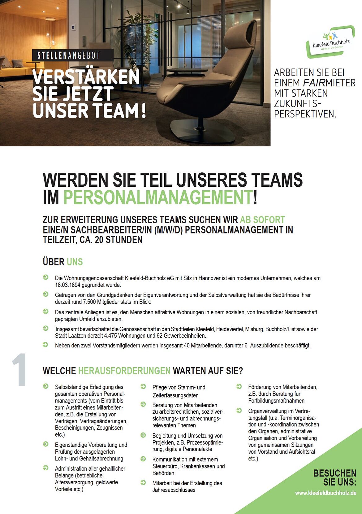 Stellenanzeige Personalmanagement