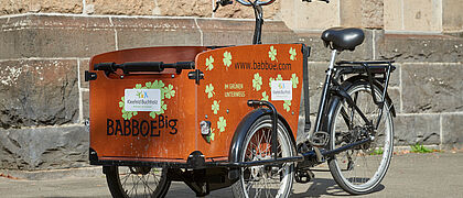 Lastenfahrrad der Wohnungsgenossenschaft Kleefeld-Buchholz eG