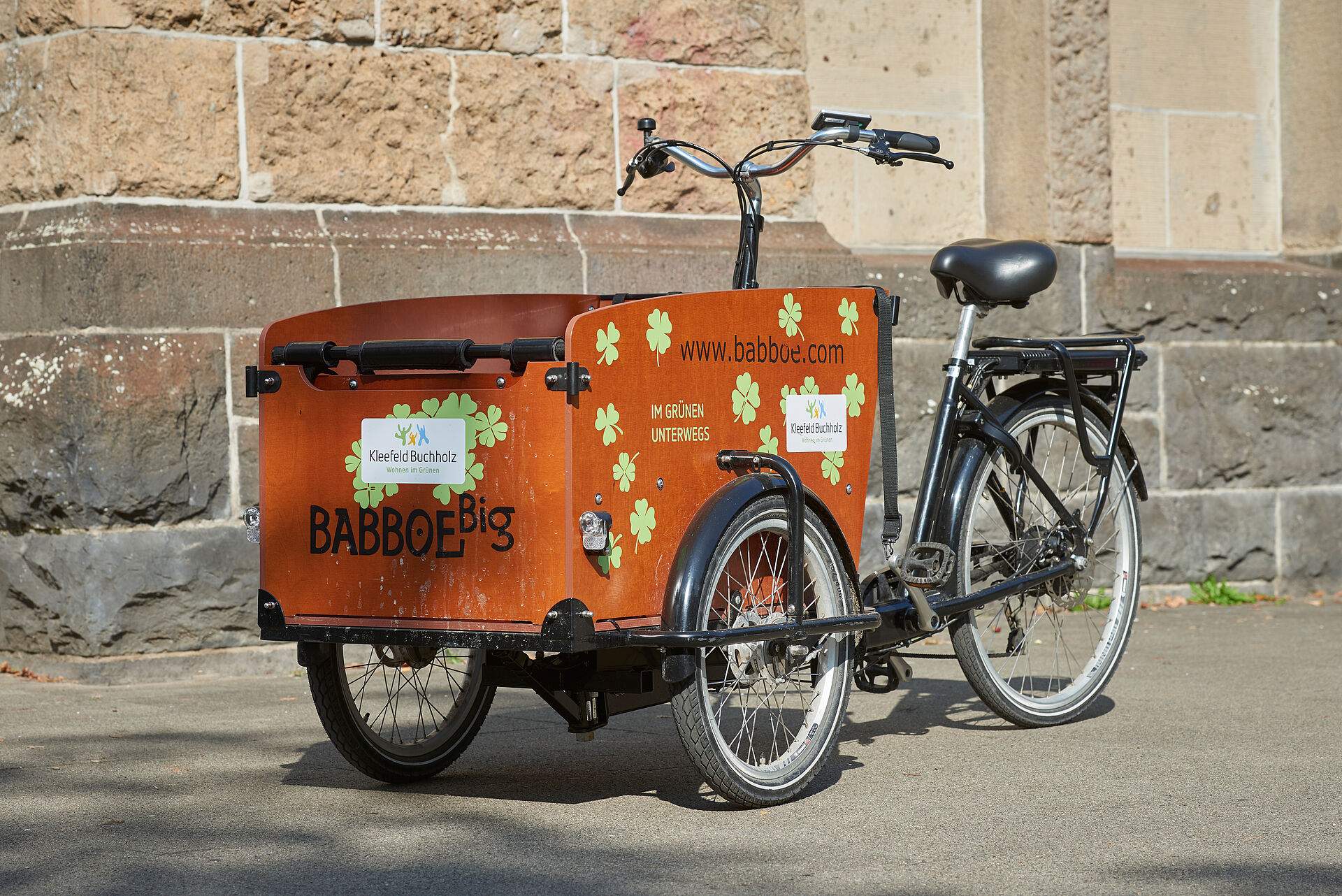 Lastenfahrrad der Wohnungsgenossenschaft Kleefeld-Buchholz eG